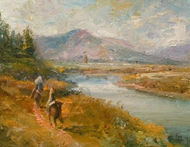 Painting titled "Tanner mountain" by William Dunn, Original Artwork