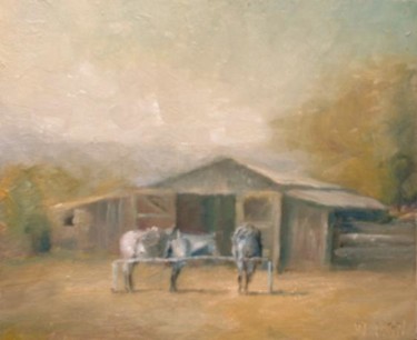 Painting titled "Kiowa county dry" by William Dunn, Original Artwork, Oil