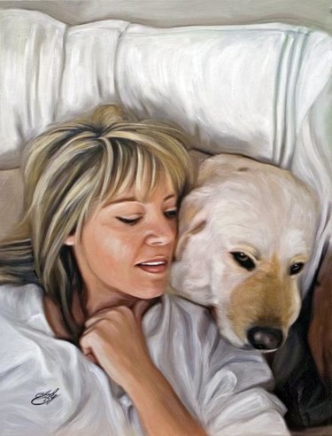 Pintura titulada "Friends Forever" por William Everly, Obra de arte original, Oleo