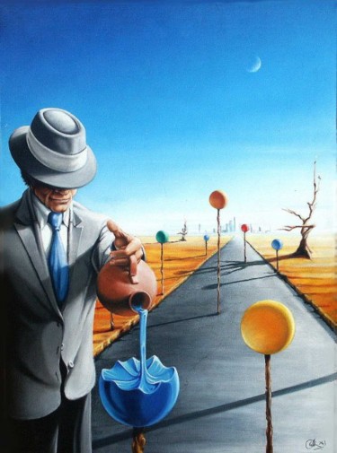 Painting titled "Codemaker on the ro…" by William Johns, Original Artwork