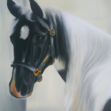 Pintura intitulada "Cavalo" por Will Bahia, Obras de arte originais, Óleo