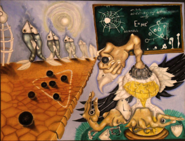 Pintura intitulada "Quantum" por Willian Burilli, Obras de arte originais, Óleo