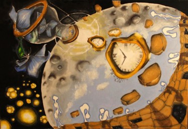 Pintura intitulada "Ano zero" por Willian Burilli, Obras de arte originais, Óleo