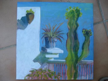 Painting titled "detalle terraza and…" by Willo, Original Artwork