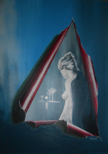 Peinture intitulée "dechirure.jpg" par Willy Larock, Œuvre d'art originale, Acrylique