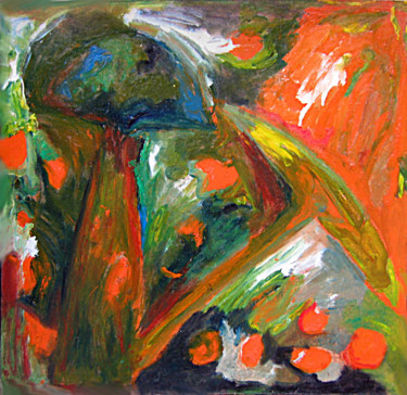 Peinture intitulée "Mushrooms. Грибы 29" par Dima Wilms, Œuvre d'art originale, Huile