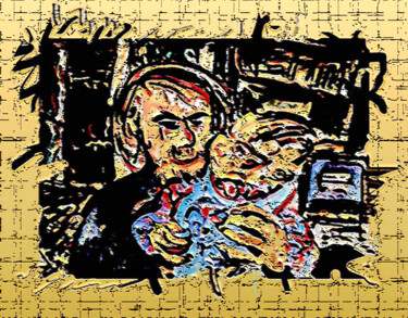 Digitale Kunst getiteld "Дима с ребенком  Di…" door Dima Wilms, Origineel Kunstwerk, 2D Digital Work