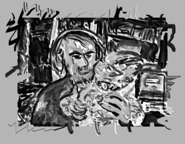 Artes digitais intitulada "Дима с ребенком  Di…" por Dima Wilms, Obras de arte originais, Trabalho Digital 2D
