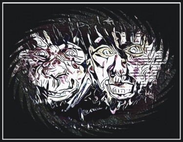 Arte digital titulada "разбойники   The ro…" por Dima Wilms, Obra de arte original, Trabajo Digital 2D