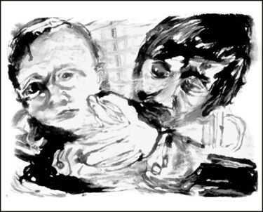Arts numériques intitulée "with my son  с сыно…" par Dima Wilms, Œuvre d'art originale, Travail numérique 2D