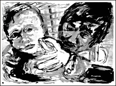 Digital Arts titled "with my son  с сыно…" by Dima Wilms, Original Artwork, 2D Digital Work