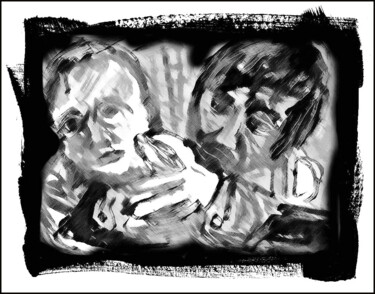 Arte digital titulada "with my son  с сыно…" por Dima Wilms, Obra de arte original, Trabajo Digital 2D