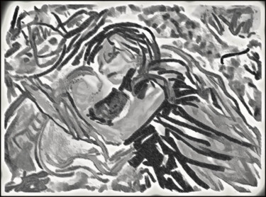 Grafika cyfrowa / sztuka generowana cyfrowo zatytułowany „мать и сын 7” autorstwa Dima Wilms, Oryginalna praca, 2D praca cyf…