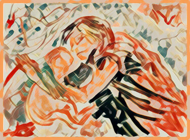 Digitale Kunst mit dem Titel "mother with child…" von Dima Wilms, Original-Kunstwerk, 2D digitale Arbeit