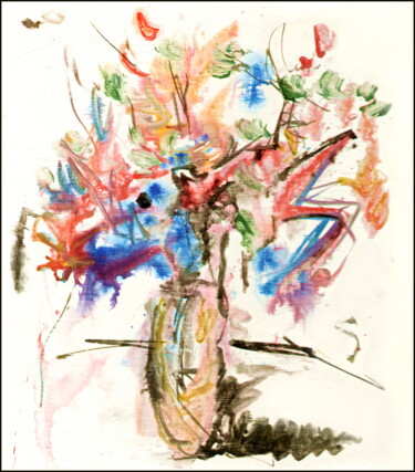 Drawing titled "bouquet 1.jpg" by Dima Wilms, Original Artwork, Acrylic