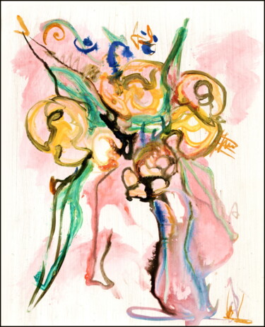 Рисунок под названием "bouquet 6.jpg" - Dima Wilms, Подлинное произведение искусства, Акрил