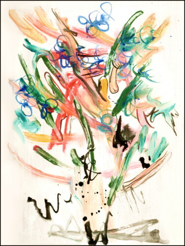 Drawing titled "bouquet 16.jpg" by Dima Wilms, Original Artwork, Acrylic