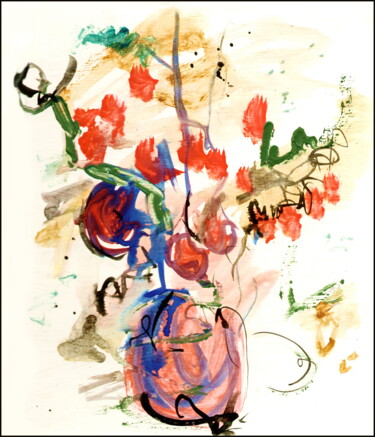Dessin intitulée "bouquet 19.jpg" par Dima Wilms, Œuvre d'art originale, Acrylique