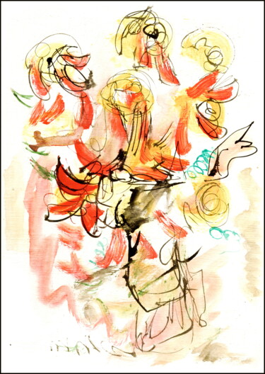 Рисунок под названием "bouquet 22.jpg" - Dima Wilms, Подлинное произведение искусства, Акрил