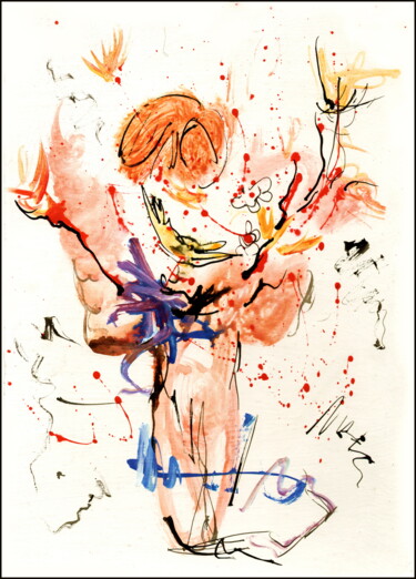 Zeichnungen mit dem Titel "bouquet 26.jpg" von Dima Wilms, Original-Kunstwerk, Acryl