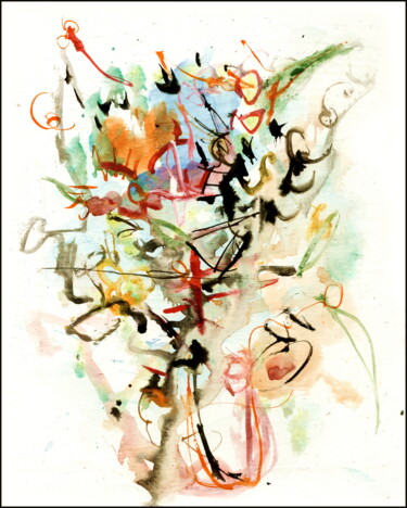 Drawing titled "bouquet 42.jpg" by Dima Wilms, Original Artwork, Acrylic