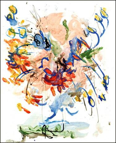 Disegno intitolato "bouquet 44.jpg" da Dima Wilms, Opera d'arte originale, Acrilico