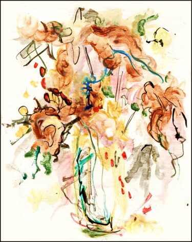 Рисунок под названием "bouquet 60.jpg" - Dima Wilms, Подлинное произведение искусства, Акрил