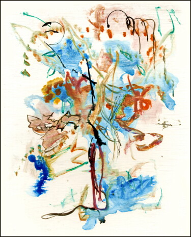 Drawing titled "bouquet 66.jpg" by Dima Wilms, Original Artwork, Acrylic