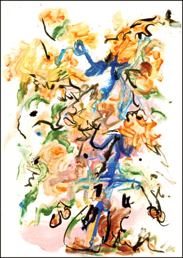 Drawing titled "bouquet  83.jpg" by Dima Wilms, Original Artwork, Acrylic