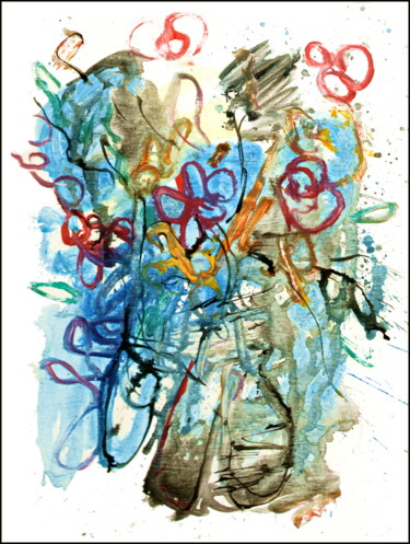 Рисунок под названием "bouquet  86.jpg" - Dima Wilms, Подлинное произведение искусства, Акрил