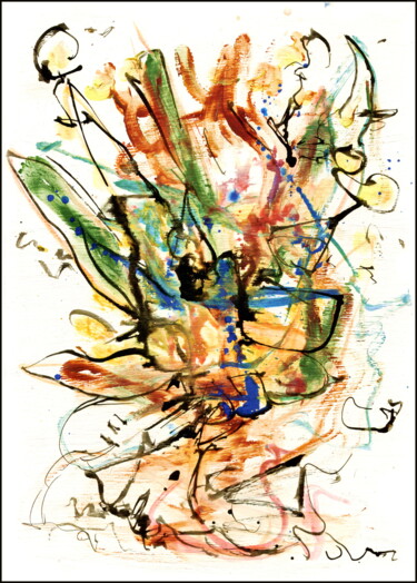 Рисунок под названием "bouquet  93.jpg" - Dima Wilms, Подлинное произведение искусства, Акрил