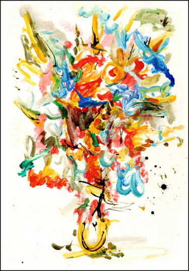 Disegno intitolato "bouquet  98.jpg" da Dima Wilms, Opera d'arte originale, Acrilico