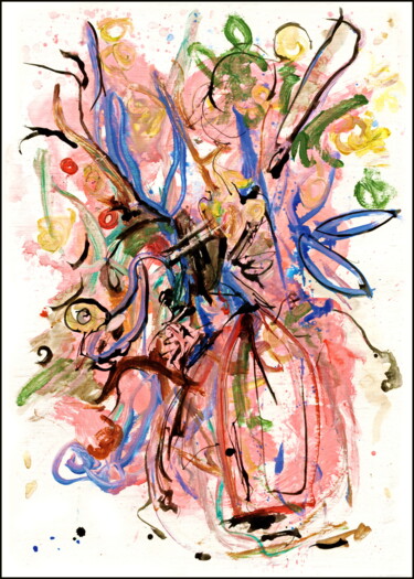 Рисунок под названием "bouquet  100.jpg" - Dima Wilms, Подлинное произведение искусства, Акрил