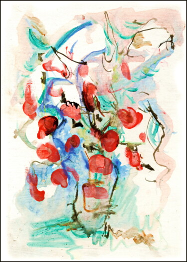 Drawing titled "bouquet  105.jpg" by Dima Wilms, Original Artwork, Acrylic