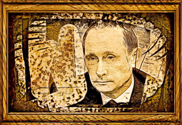 Digital Arts titled "Путин   Putin   6р" by Dima Wilms, Original Artwork, 2D Digital Work