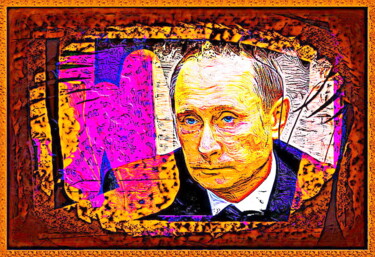 Digitale Kunst mit dem Titel "Путин   Putin   6п" von Dima Wilms, Original-Kunstwerk, 2D digitale Arbeit