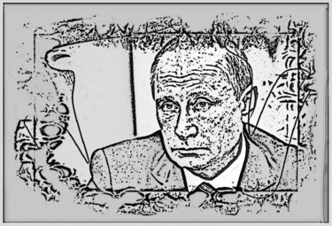 Digital Arts titled "Путин   Putin   6ф" by Dima Wilms, Original Artwork, 2D Digital Work