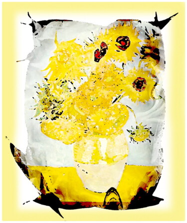 Цифровое искусство под названием "Подсолнухи ван Гога…" - Dima Wilms, Подлинное произведение искусства, 2D Цифровая Работа