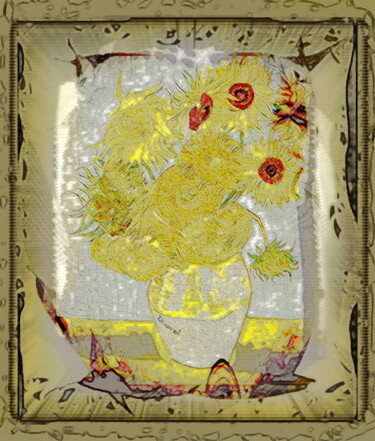 Arte digital titulada "Подсолнухи ван Гога…" por Dima Wilms, Obra de arte original, Trabajo Digital 2D