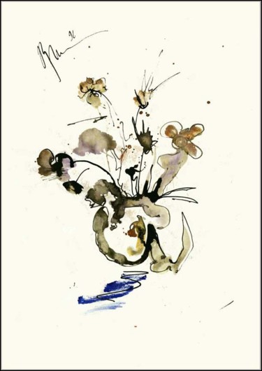 Рисунок под названием "букет Мини  Mini Bo…" - Dima Wilms, Подлинное произведение искусства, Гуашь