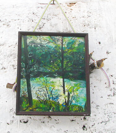 Картина под названием "пейзаж  landscape нг" - Dima Wilms, Подлинное произведение искусства, Масло