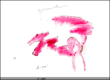 Desenho intitulada "Je suis un cancer!…" por Dima Wilms, Obras de arte originais, Guache