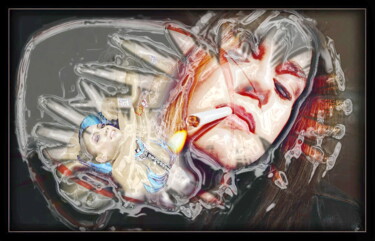 Цифровое искусство под названием "курить 6" - Dima Wilms, Подлинное произведение искусства, 2D Цифровая Работа