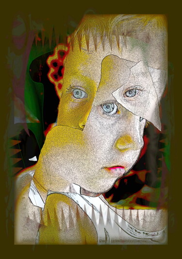 Digitale Kunst mit dem Titel "Андрей   Andrey 40" von Dima Wilms, Original-Kunstwerk, 2D digitale Arbeit