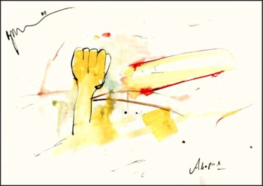 Disegno intitolato "Accident Авария Cra…" da Dima Wilms, Opera d'arte originale, Gouache