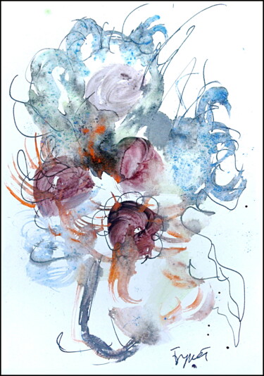 Рисунок под названием "Bouquet  Букет 874" - Dima Wilms, Подлинное произведение искусства, Гуашь
