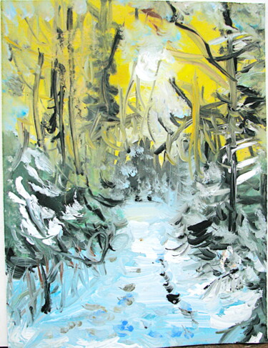 Рисунок под названием "paysage пейзаж 655" - Dima Wilms, Подлинное произведение искусства, Акрил