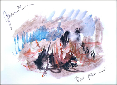 Рисунок под названием "there will be a gar…" - Dima Wilms, Подлинное произведение искусства, Акварель