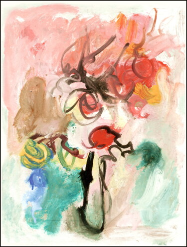 Dessin intitulée "букет bouquet 3453вы" par Dima Wilms, Œuvre d'art originale, Acrylique