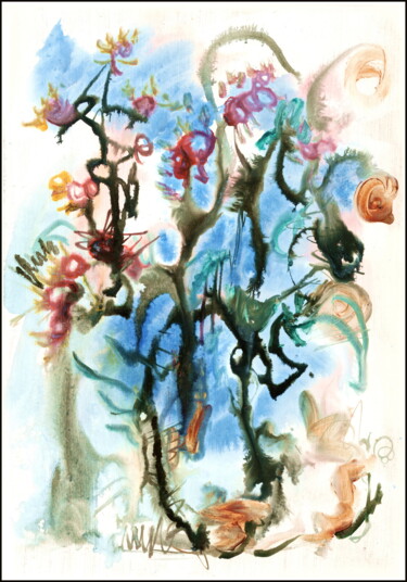 Рисунок под названием "букет bouquet 3а53" - Dima Wilms, Подлинное произведение искусства, Акрил